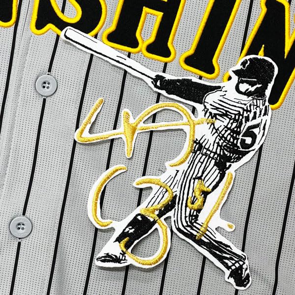 阪神タイガース　中野拓夢選手　直筆サイン入りユニフォーム　L ワッペン付き Amazon.co.jp: 阪神タイガース 本人着用 中野拓夢 ウル虎の夏